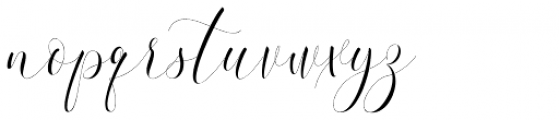 Refillia Calligraphy Regular Font LOWERCASE