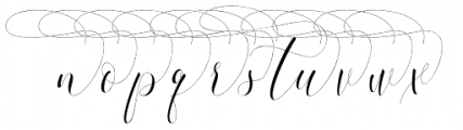 Refillia Calligraphy Swash 1 Font LOWERCASE