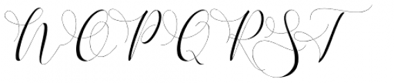 Refillia Calligraphy Swash 4 Font UPPERCASE