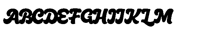 Refind Script Font UPPERCASE