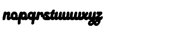 Refind Script Font LOWERCASE