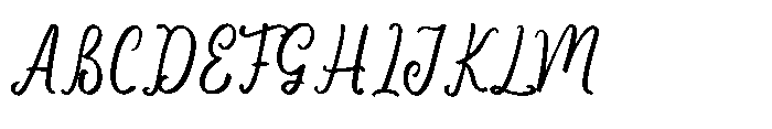 Refined Strokes Font UPPERCASE
