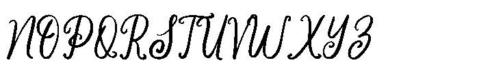 Refined Strokes Font UPPERCASE