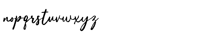 Refined Strokes Font LOWERCASE