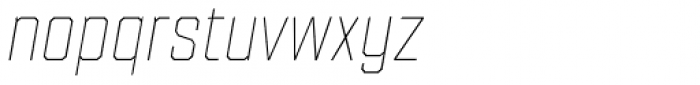 Refinery 35 Hairline Italic Font LOWERCASE