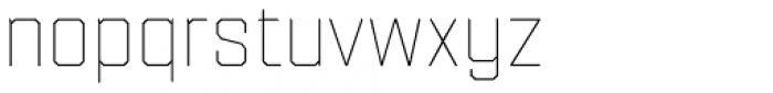 Refinery 55 Hairline Font LOWERCASE