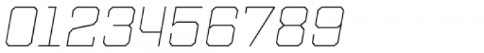 Refinery 75 Hairline Italic Font OTHER CHARS