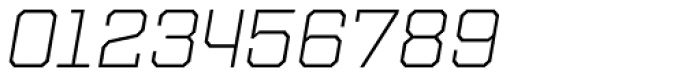 Refinery 75 Light Italic Font OTHER CHARS