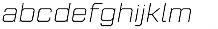Refinery 95 Light Italic Font LOWERCASE