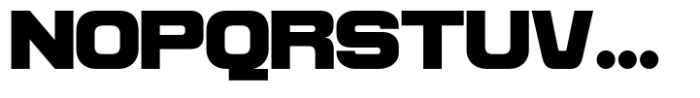 Reflect of Strictly Black Expanded Font UPPERCASE