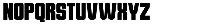 Reflect of Strictly Bold Condensed Font UPPERCASE