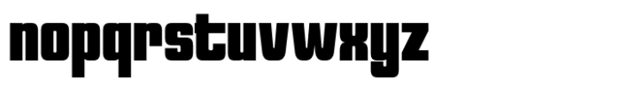 Reflect of Strictly Bold Condensed Font LOWERCASE