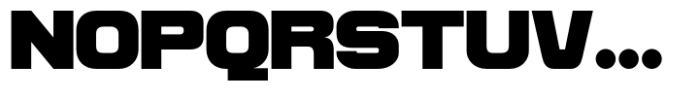 Reflect of Strictly Extra Black Expanded Font UPPERCASE