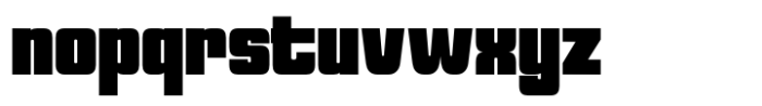 Reflect of Strictly Heavy Condensed Font LOWERCASE