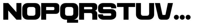 Reflect of Strictly Heavy Expanded Font UPPERCASE