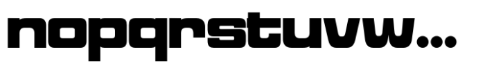Reflect of Strictly Heavy Expanded Font LOWERCASE