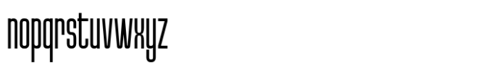 Reflect of Strictly Thin Condensed Font LOWERCASE