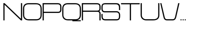 Reflect of Strictly Thin Expanded Font UPPERCASE