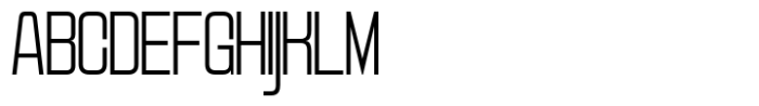 Reflect of Strictly Thin Semi Condensed Font UPPERCASE