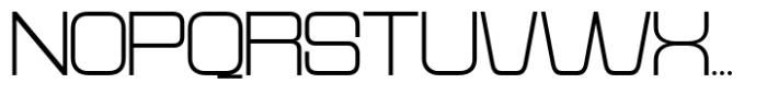Reflect of Strictly Thin Semi Expanded Font UPPERCASE