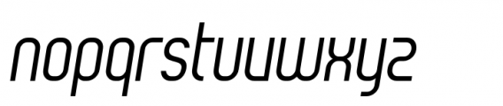 Reflex Regular Italic Cd Font LOWERCASE