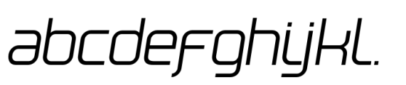 Reflex Regular Italic Xp Font LOWERCASE