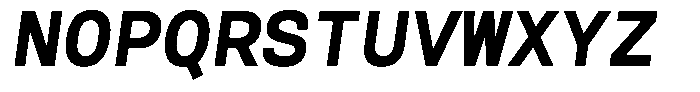Reflow Mono Bold Italic Font UPPERCASE