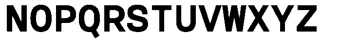 Reflow Mono Bold Font UPPERCASE