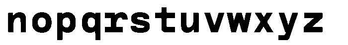 Reflow Mono Bold Font LOWERCASE