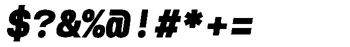 Reflow Mono Extra Bold Italic Font OTHER CHARS