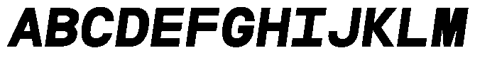 Reflow Mono Extra Bold Italic Font UPPERCASE