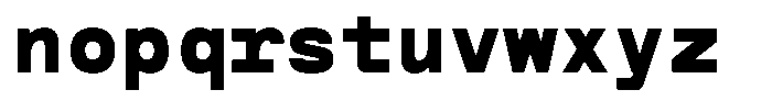 Reflow Mono Extra Bold Font LOWERCASE