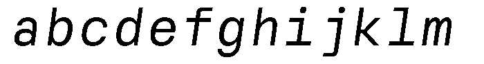Reflow Mono Italic FONT