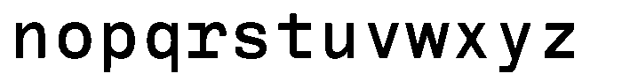 Reflow Mono Medium Font LOWERCASE