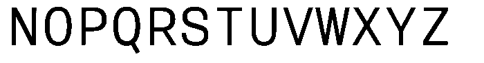 Reflow Mono Regular Font UPPERCASE