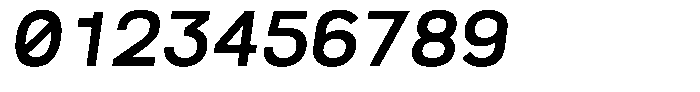Reflow Mono Semi Bold Italic Font OTHER CHARS