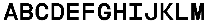 Reflow Mono Semi Bold Font UPPERCASE