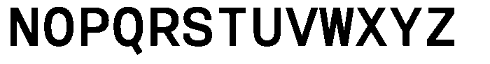 Reflow Mono Semi Bold Font UPPERCASE