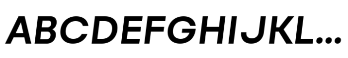 Reflow Sans Bold Italic Font UPPERCASE