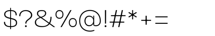 Reflow Sans Extra Light Font OTHER CHARS