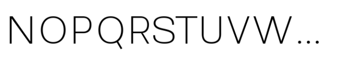 Reflow Sans Extra Light Font UPPERCASE