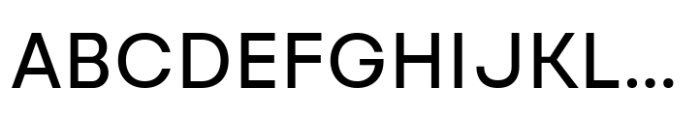 Reflow Sans Medium Font UPPERCASE