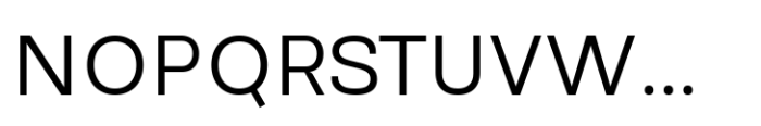Reflow Sans Regular Font UPPERCASE