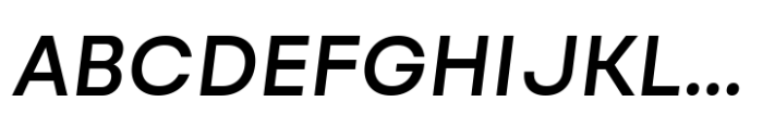 Reflow Sans Semi Bold Italic Font UPPERCASE