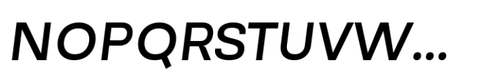 Reflow Sans Semi Bold Italic Font UPPERCASE