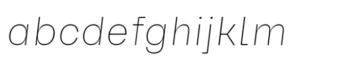 Reflow Sans Thin Italic FONT