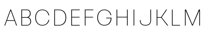 Reflow Sans Thin Font UPPERCASE