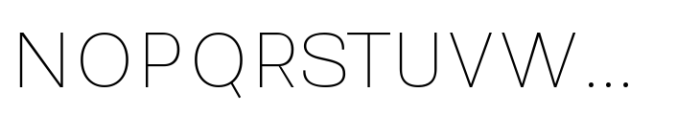 Reflow Sans Thin Font UPPERCASE