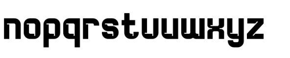 Refolter Regular Font LOWERCASE
