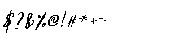 Reforia Signature Font OTHER CHARS